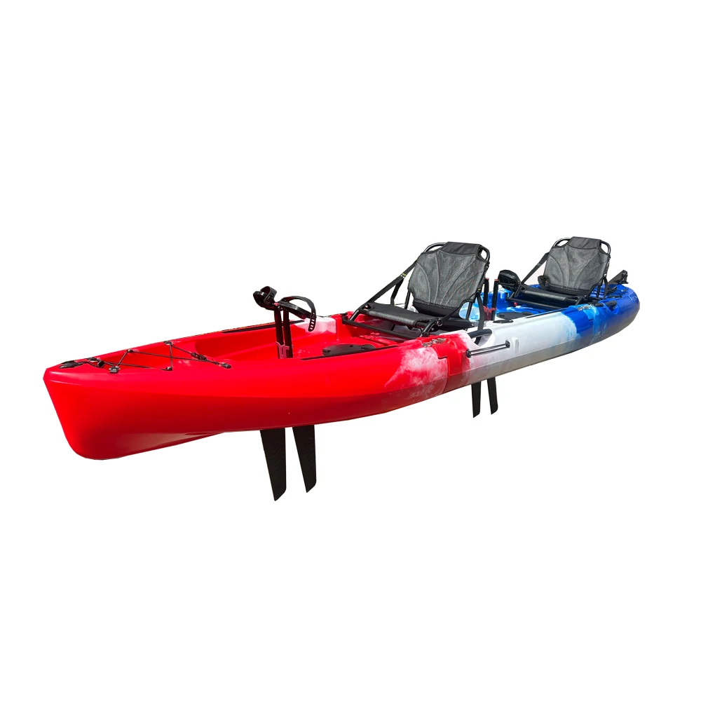 2024 New Design Mold Kayak 2 People Motorcycle Kayak Modular Pedal Fishing Sailing BOAT