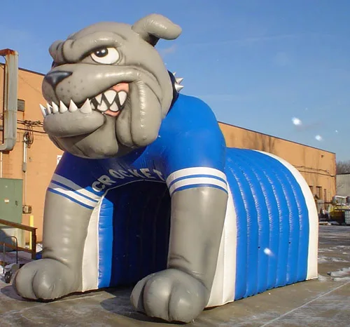 Большой надувной туннель Пантеры/игровой талисман рот Пантеры
