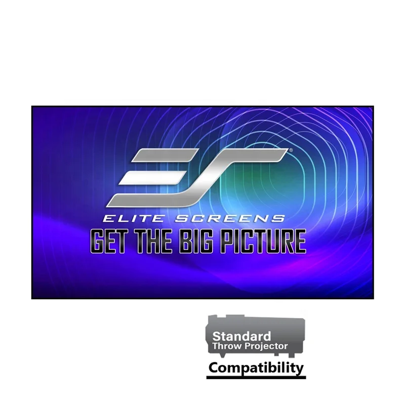 16:9 1.1Gain projection Fixed Frame Acoustically Transparent 150 inch ALR Screen for laser projector