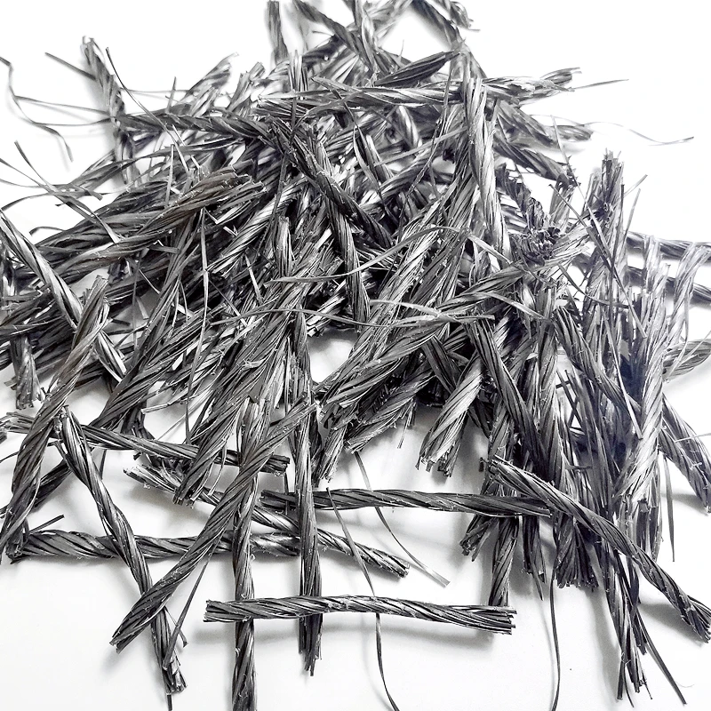 Бетонные полипропиленовые макро-волокна с высокой силой разрыва скрученного пучка синтетические структурные волокна