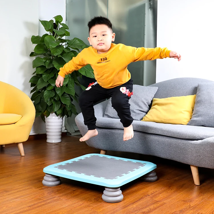 Indoor Kids Fitness Sports Toys Durable Jumper Children Small Trampoline Sensory Integration Training Equipment