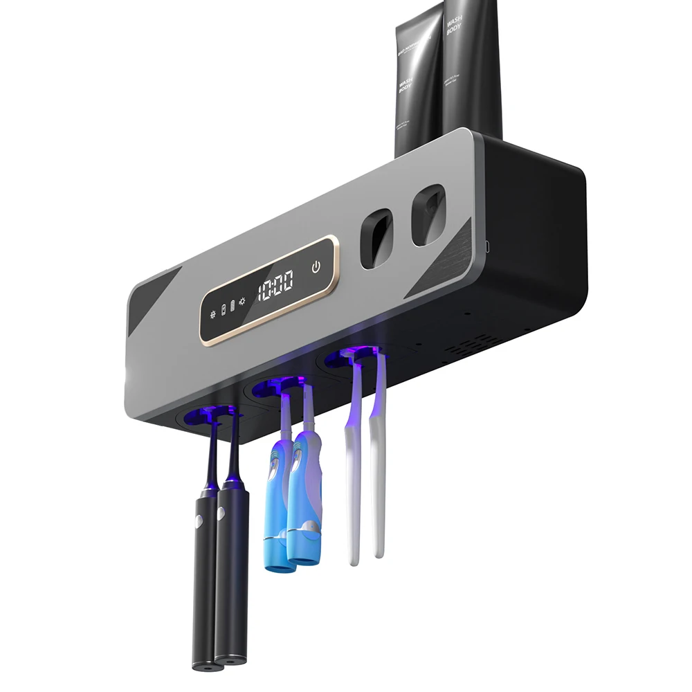 UV LED Toothbrush Sanitizer & Cleaner with Heating Fan Drying UVC Sterilizer Holder Toothbrush Sanitizers Product Type