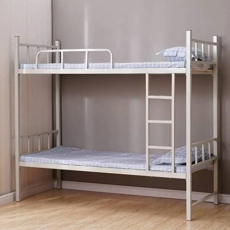 Green Wooden Strong Metal School Double Bunk Beds