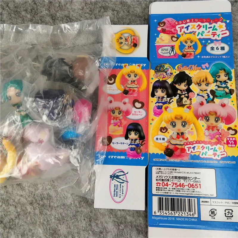 High Quality Commemorative Anime 6pcs/set SAILOR MOON Figures Blind Box Toy For Kids