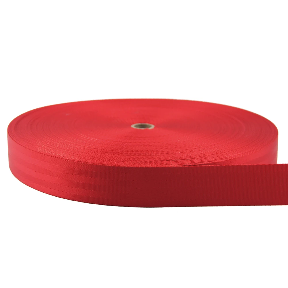 high quality 20mm 22mm 25mm 30mm color car seat belt webbing nylon webbing