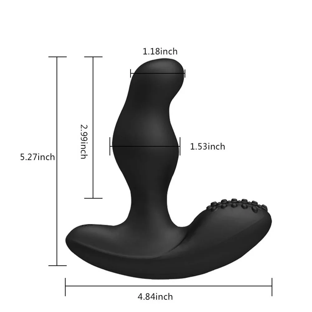 LEVETT Caesar Prostate Massager Vibrator 360 Degree Rotating Remote Control Anal Sex Toy for Men
