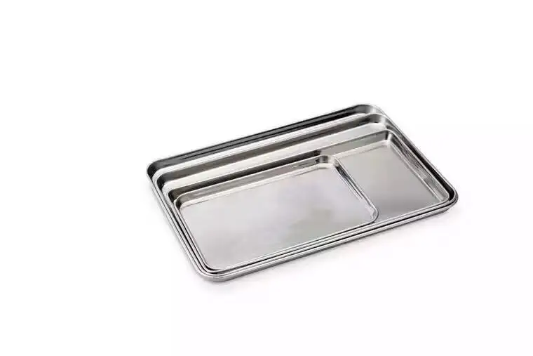 steel plates mirror tray serving tray