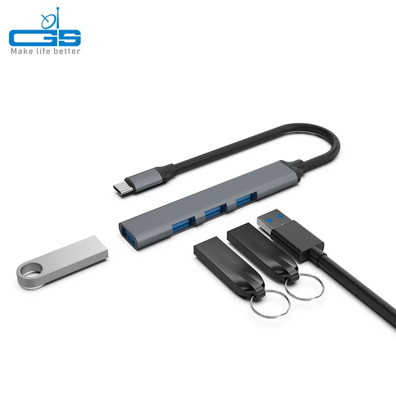 4 Ports Round USB2.0 USB 3.0 Hub Fast Data Transportation Speed  Adapter Charger data hub 2.0