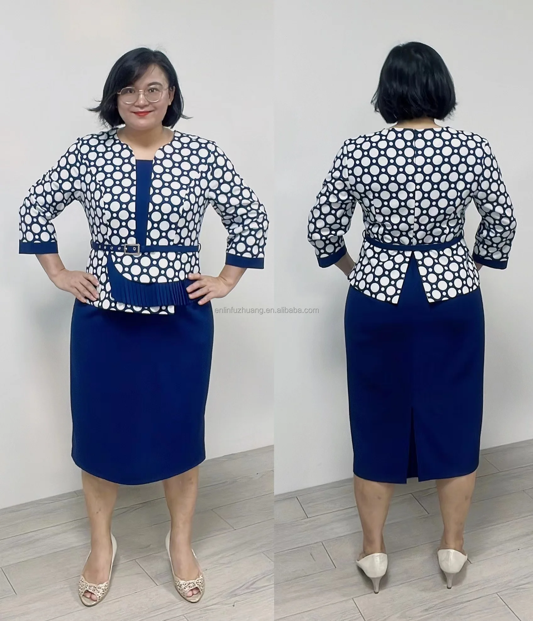 Geelinm brand turkish office dresses floral casual dresses