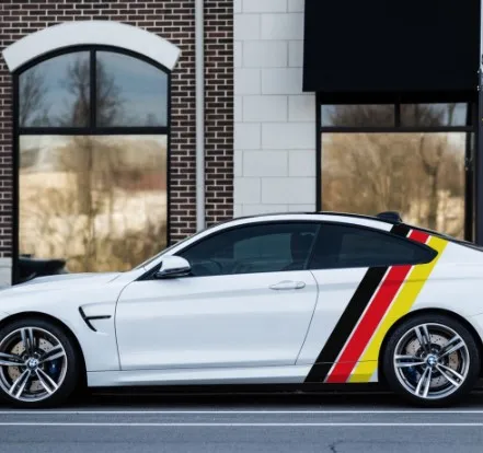 Factory Crafts Car side Stripes Sticker Auto Vinyl Wrap Racing Graphics Decals Automobiles sport car stripe decoration stickers