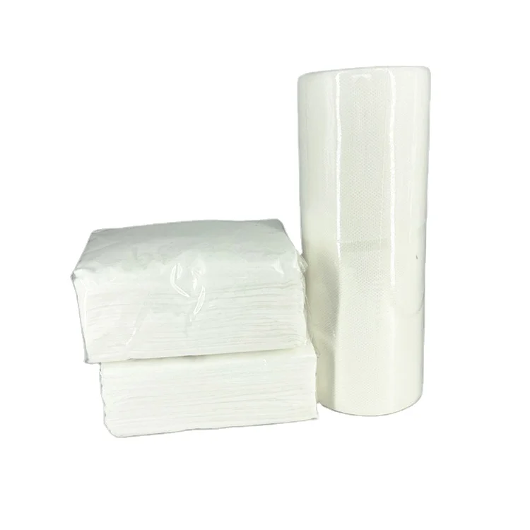 nonwoven fabric kitchen washable hygiene towel white cotton rags for cleaning zhongshan