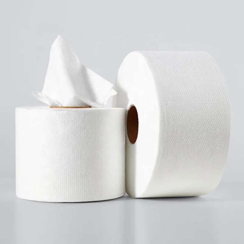 100% Viscose Spunlace Nonwoven Fabric Rolls Customized Size 40GSM-50GSM dot plain mesh snow design