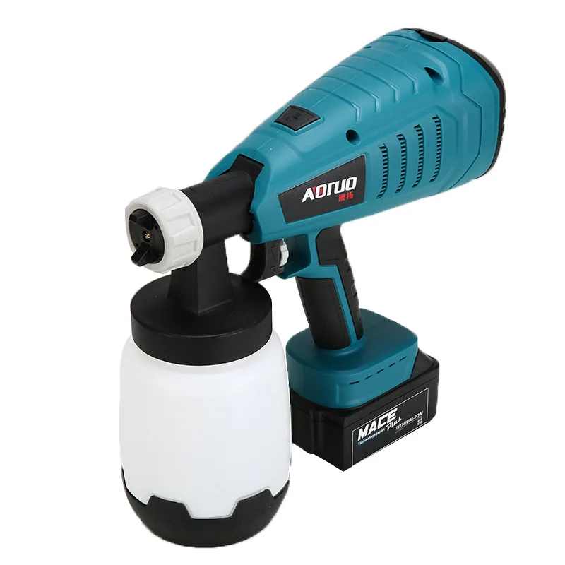 Lithium ion spray gun cordless paint spray painting machine portable spray painting