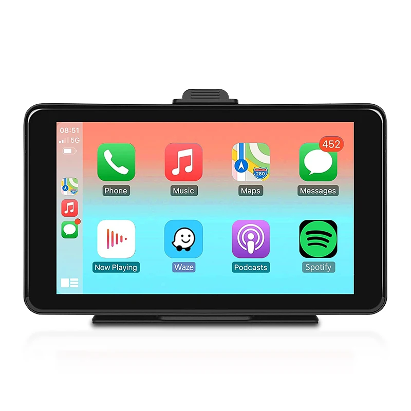 Portable Carplay Android Auto Car Radio Autoestereo 7 Inch Touch Screen  BT FM Smart Car Monitor PND