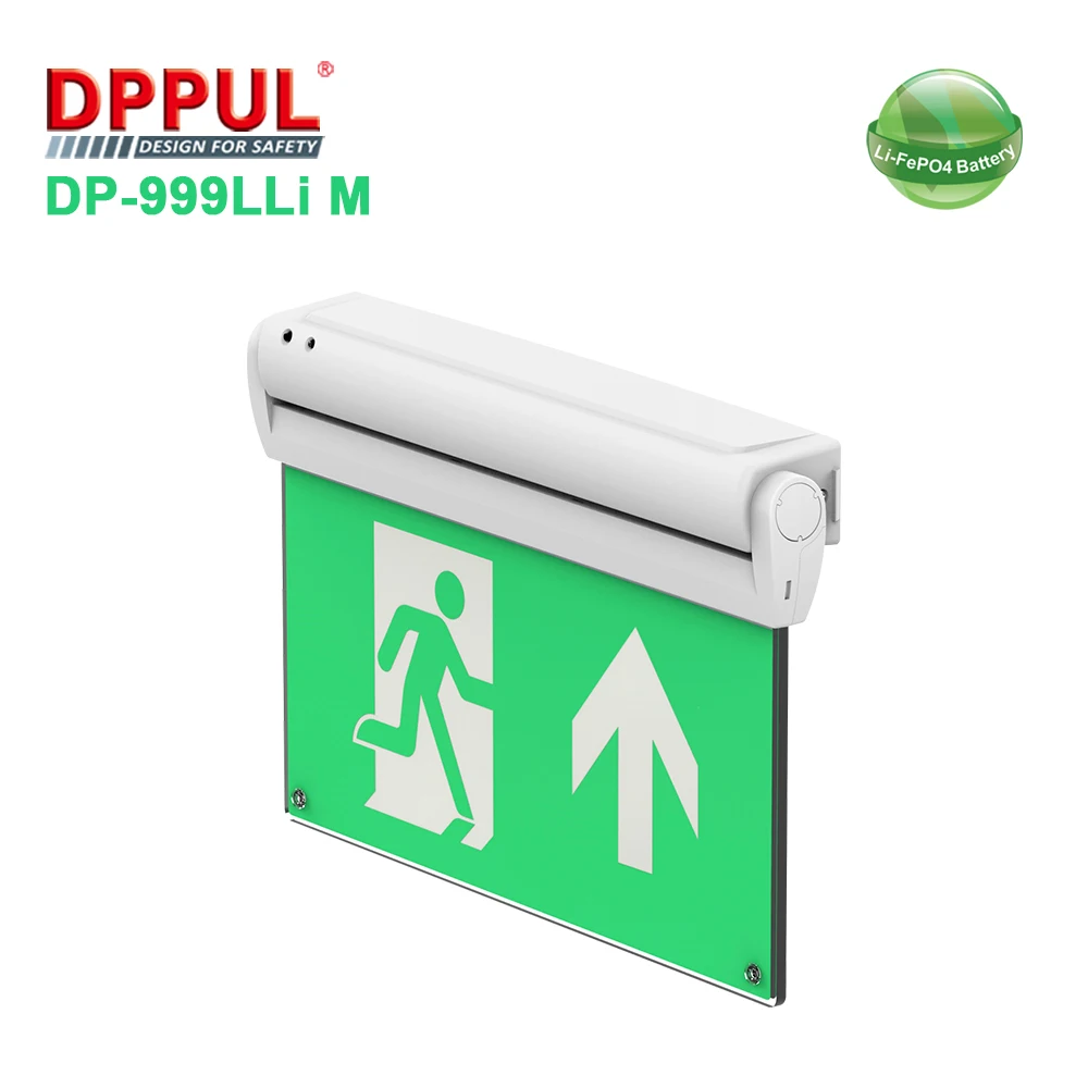 Backlight Replaceable Indicator Film Multiple mounting Plastic LED Light LiFePO4 Emergency exit Sign