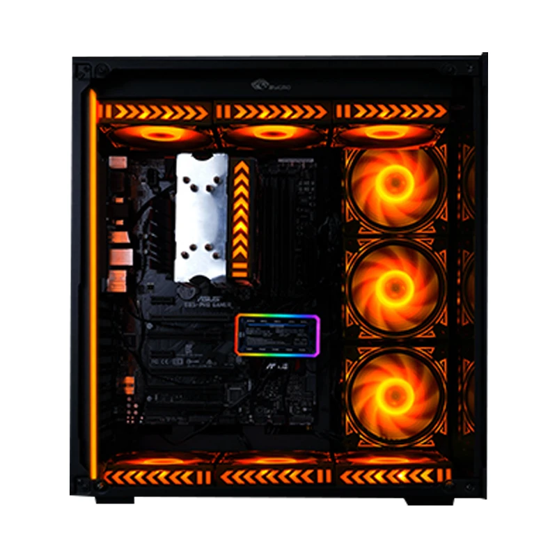  Новый стиль RGB светодиодный вентилятор вентиляторы для игрового компьютера и охлаждение 120 мм