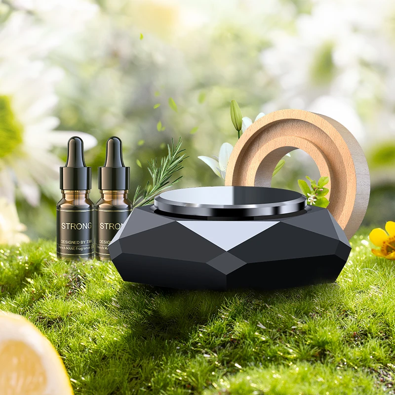 Wholesale Luxury Models Customised Logo Alloy Aromatherapy Car Aromatherapy Diffuser Car Scent Air Freshener