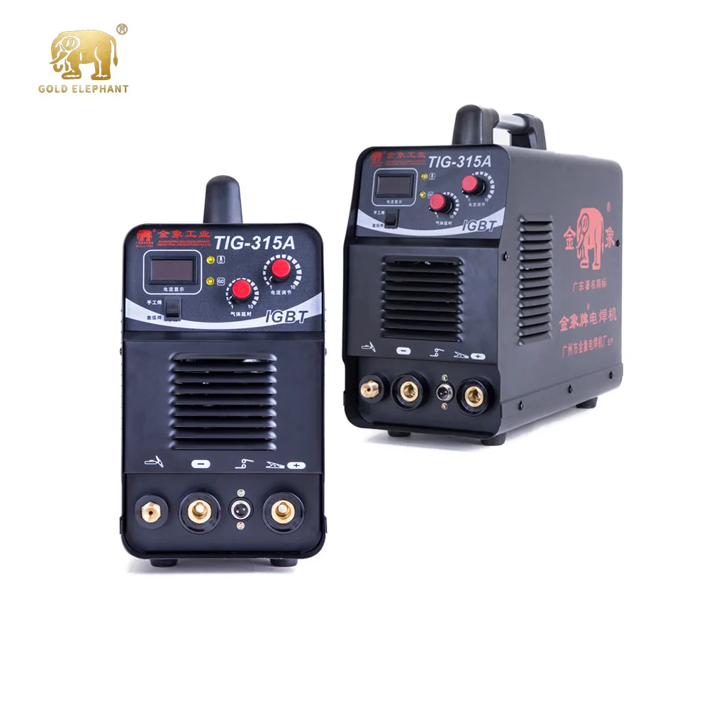 Golden elephant ac dc IGBT high frequency argon arc welding machine TIG-315 AC/DC inverter ac dc tig welding machine
