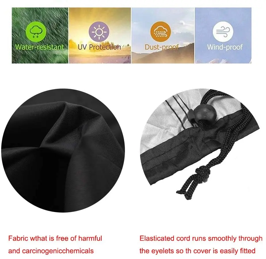 7/8/9FT Heavy Duty Leatherette Waterproof & UV Protection Billiard Pool Table Cover