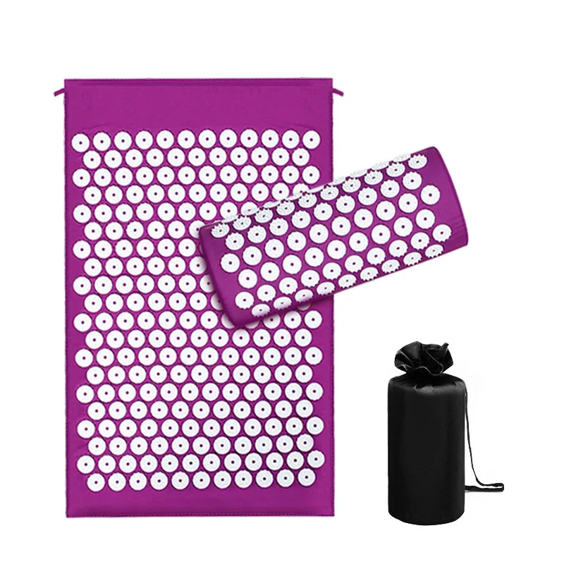 
Massage Cushion Yoga Mat Set Relieve Stress Back Pillow Massage Pad 