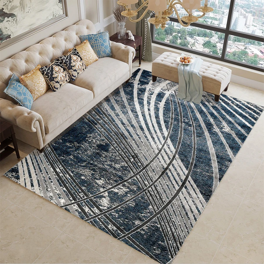 Carpet Factory Newly Designed Beautiful Square Carpet Easy Clean Non-Slip Environment Indoor Rug Machine Made Luxury Carpet