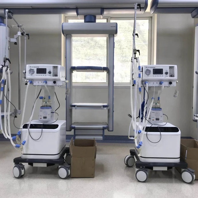 CE ISO Утвержденный неонатальный вентилятор NLF200C передвижной аварийный ICU с воздушным