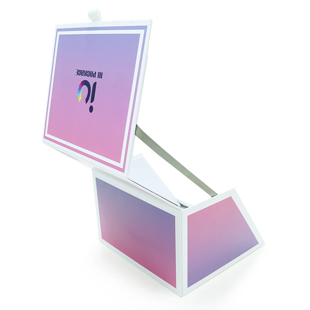 Wholesale Custom Logo pink Baseball Hat Paper Box hat Paper boxes Packaging