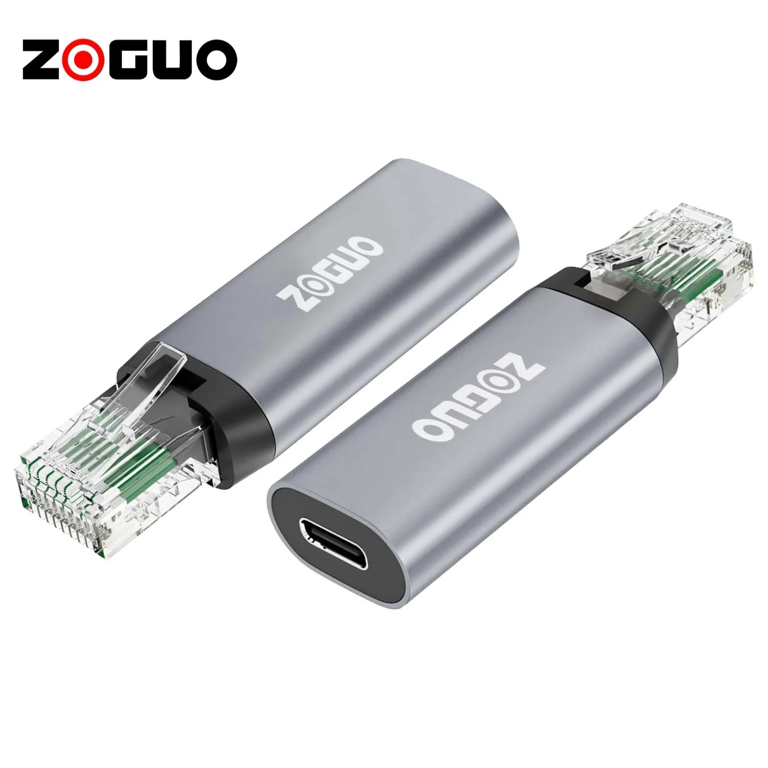 ZOGUO Ethernet-порт конвертер RJ45 папа-адаптер Type-C 1000 Мбит/с подключение к сетевому кабелю мобильные телефоны ноутбуки USB C