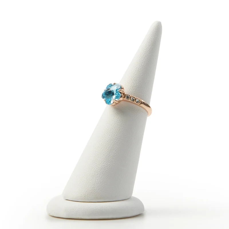 
Nice PU leather White&Black Ring Display Holder Finger shape for Ring Organizer Stand Jewelry Exhibition Storage 