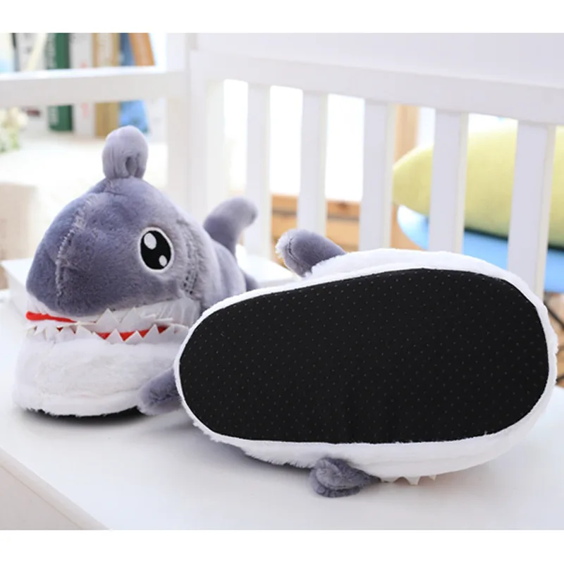 Shark Plush Slipper, Ins hot shark Indoor Slipper, Stuffed animal shark slipper