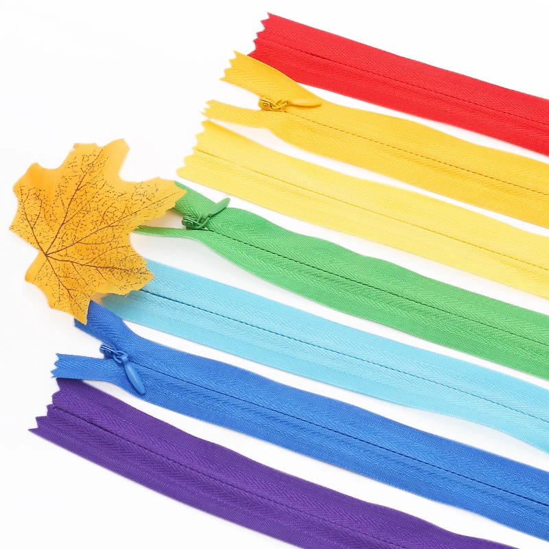 Wholesale No.3 Invisible Zipper Fabric Tape Nylon Zipper For Clothes Dresses Garments