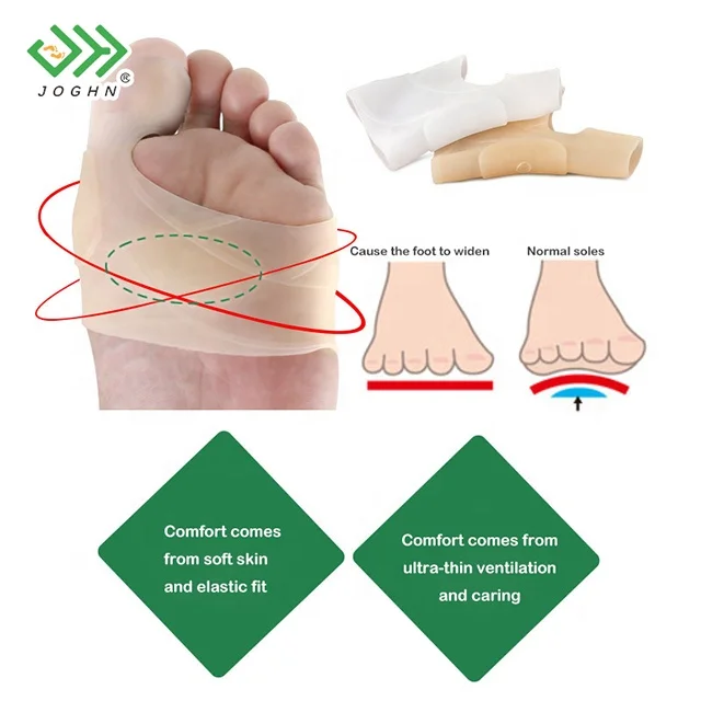 JOGHN Splitter Toe Separator Gel Foot Bunion Corrector Pedicure Sock Unisex Silicone Sebs Toe Separator Individual Silicon