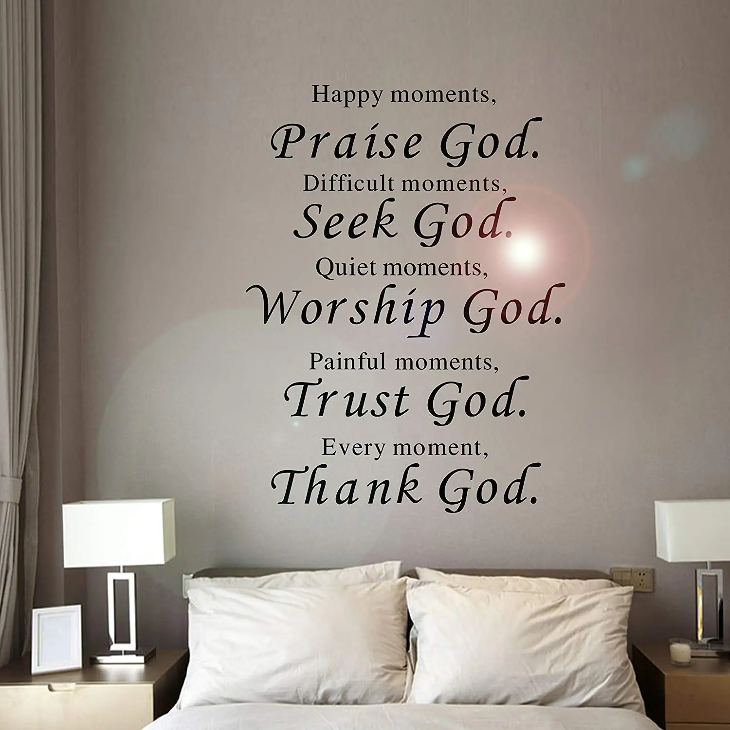 Factory Wholesale Custom  English Lettering Words Wall Art Sticky Decals 3d Art Quotes Removable Wall Sticker