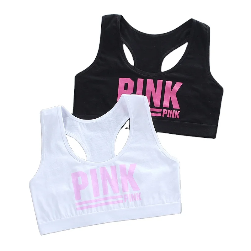 YCH School Teen Young Girls  Pure Cotton Underwear Children Kids Bra Set Bralette Panty Vest For Girl