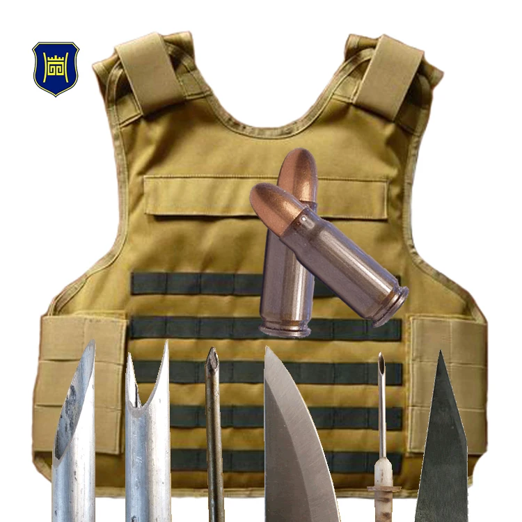 Quilted jacket stab proof body armor protect stab knife bullet spike cut puncture with stab  & bullet material/fabric/plate/pane