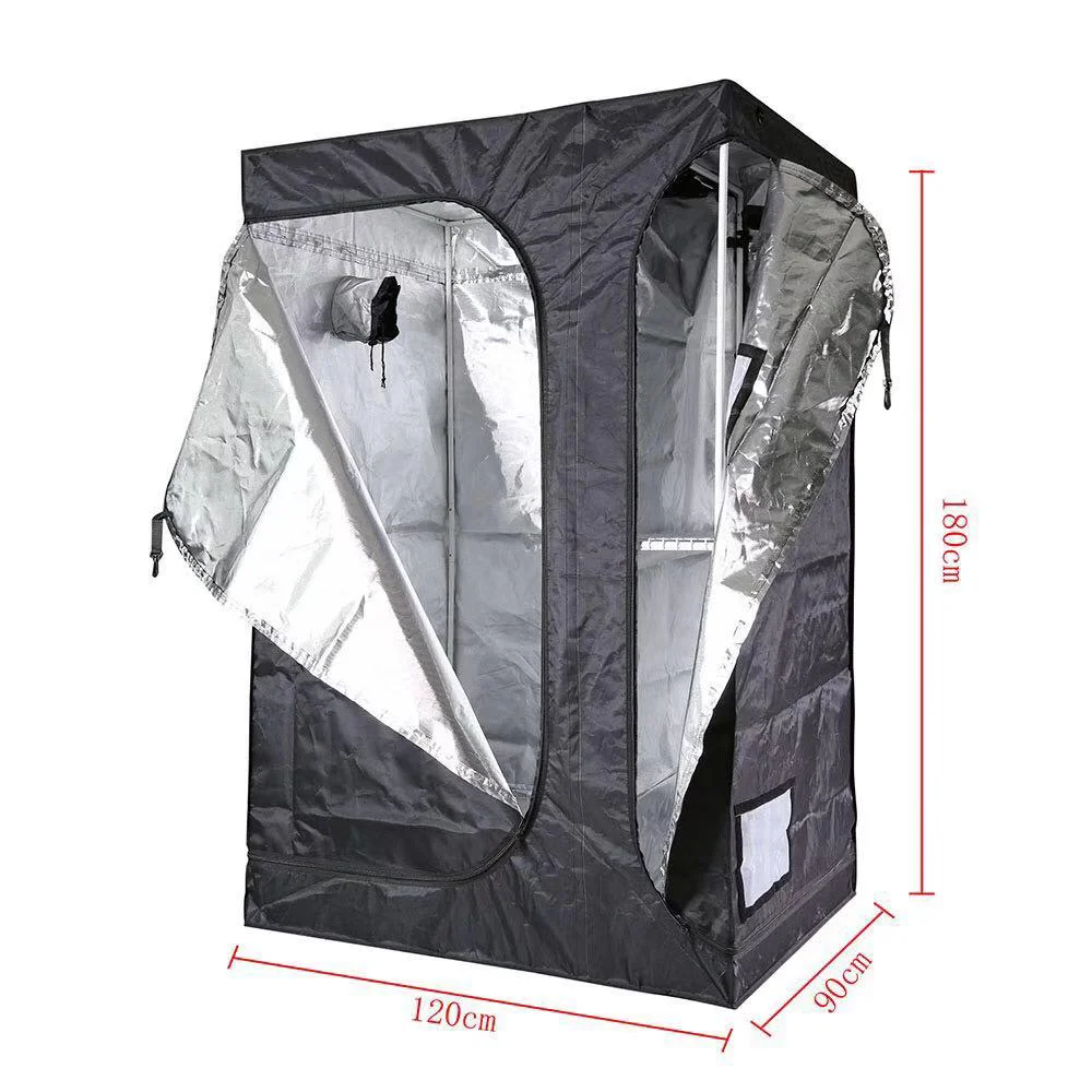 Hydroponic system High reflective  2 in 1 grow box Heavy duty zipper easy view observation window indoor grow room dark room