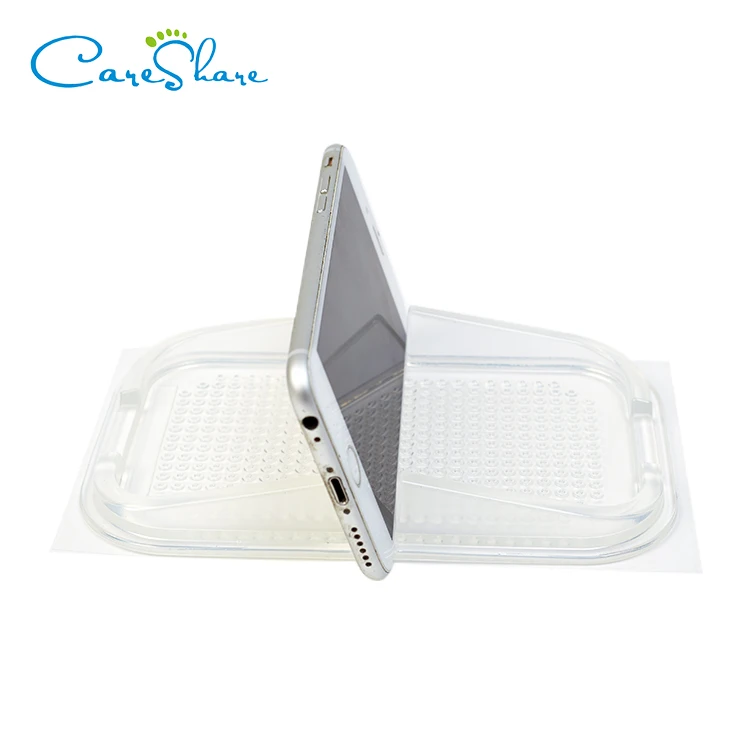 
Customized ODM OEM silicone car anti slip phone sticky pad mat 