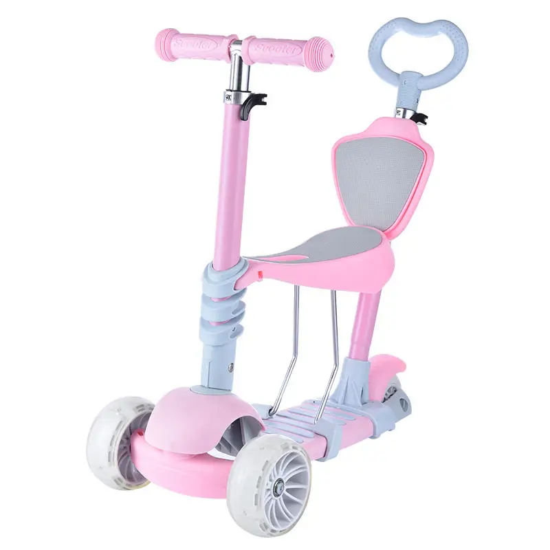 2021 new model cheap price high quality multi-function 3 wheels children scooter kids mini baby scooter with led light