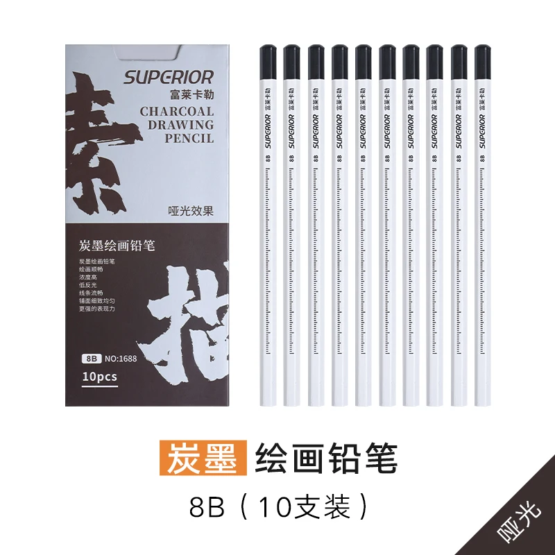 Charcoal Pencils for Drawing Set Soft, Medium, Hard  for Drawing, Shading and Sketching for Artists and Beginners