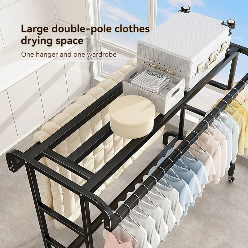 New Arrival Garment Shop Dress Display Rack Iron Floor Type Wedding Dress Shelf Clothes Hanger Multifunction Storage Shelf