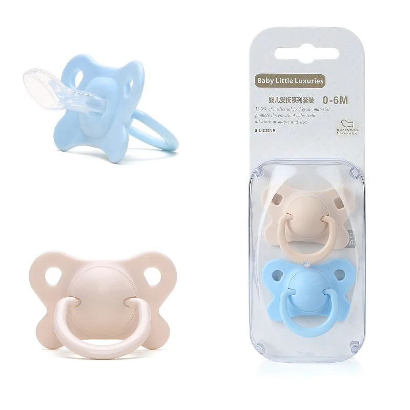0-6 Months Promotional Luxury New born  Baby Gift Box Pacifier Set  2 Packs