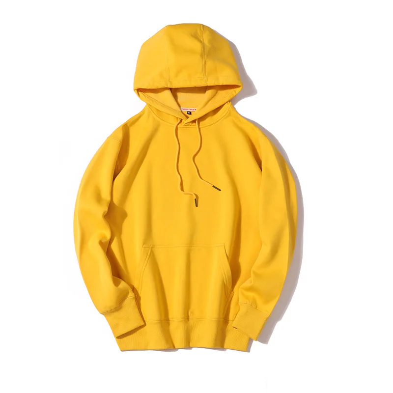 
Wholesale Custom Plain Hoodie Design Embroidery Logo Men Long Sleeve Pullover Sweatshirt And Hoodies With Ribbed Trims 