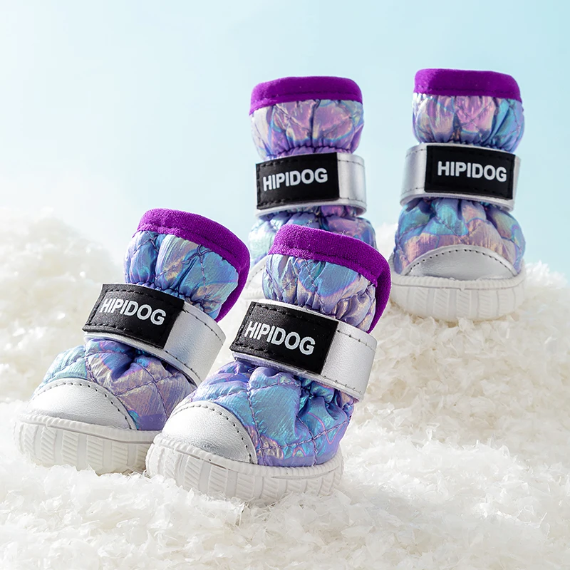 Dog shoes winter cotton shoes keep pets warm out of dirty teddy bear small dogs waterproof foot protection off