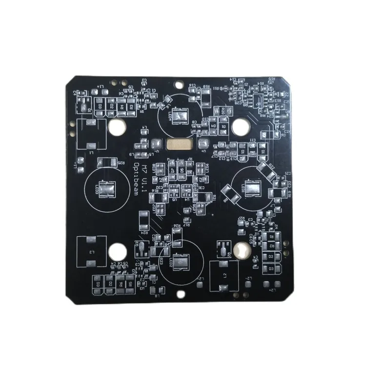 2 layer LED light circuit board aluminum backed pcb supplier in china