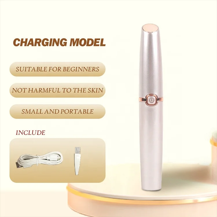 Mini size portable electric eyebrow trimmer facial hair remover for women electric Cordless eyebrow remover