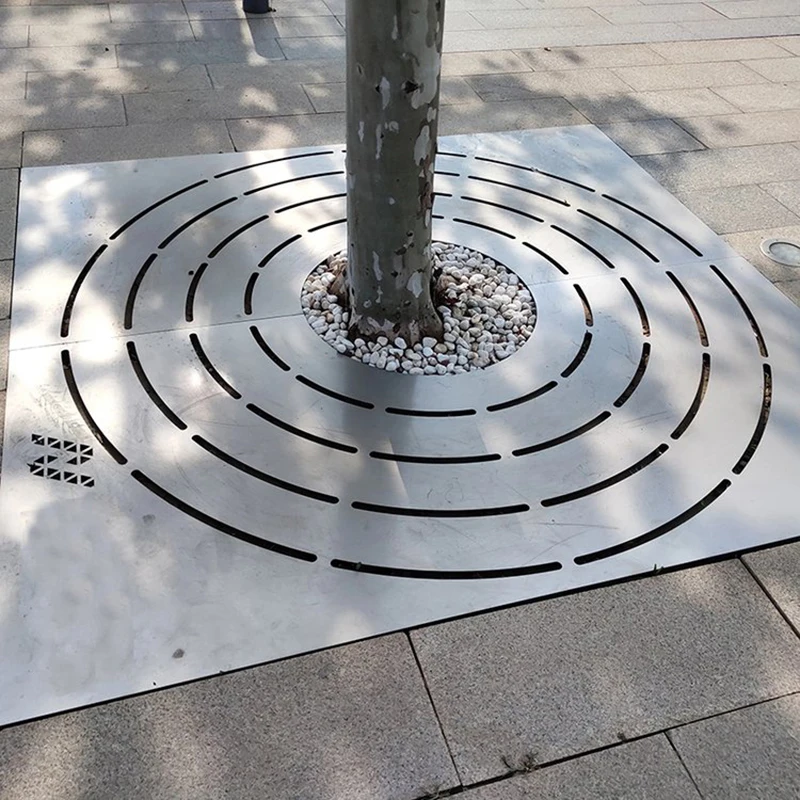 Popular Pattern Tree Grate Easy Installation Cheap Metal Tree Grille Rain Grate
