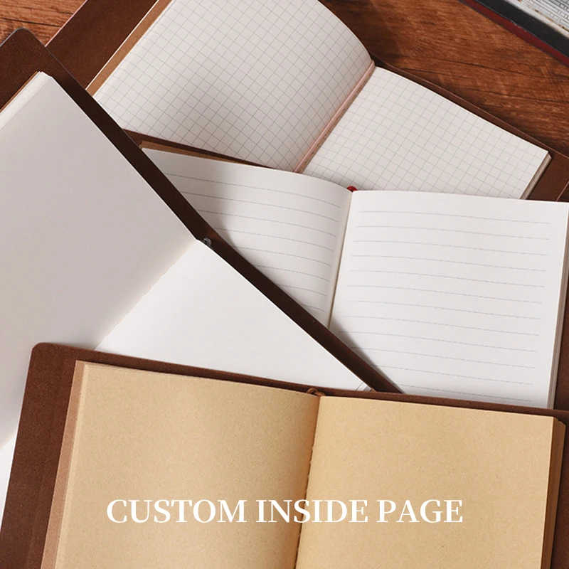 Wholesale custom Mini Travel Pocket Notebook Promotion Colors Printed Pu Leather Notebook drawing notebook