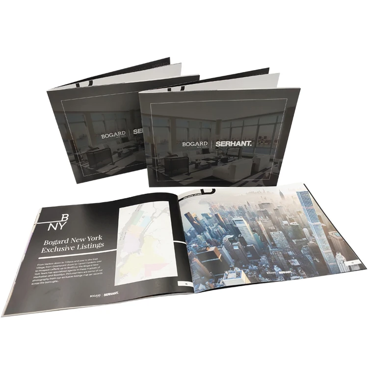 High Quality Custom Size Printing Service Advertising Promotional Printing Color Saddle Stitching Booklet Brochure