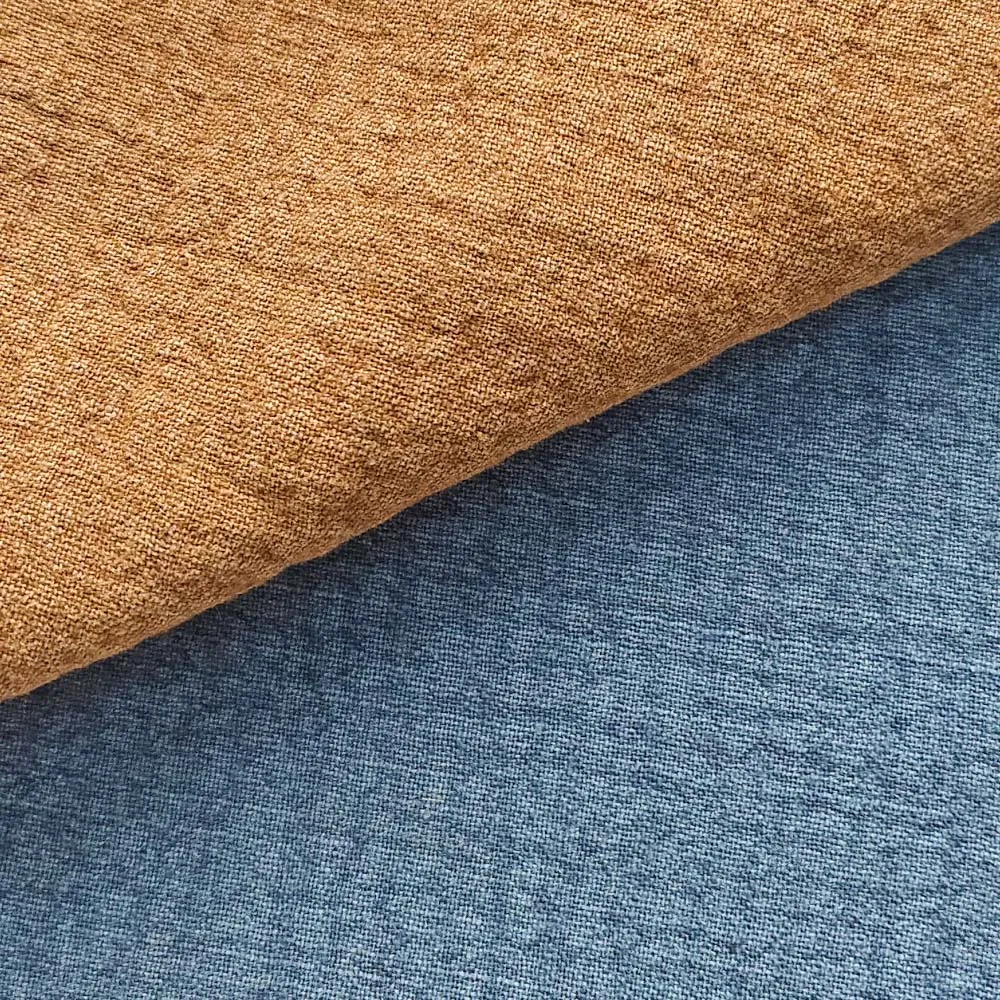 100% Linen and Cotton Curtain Fabric White and Blackout Plain Designs for Home Decor and Textiles Knitted in Rolls
