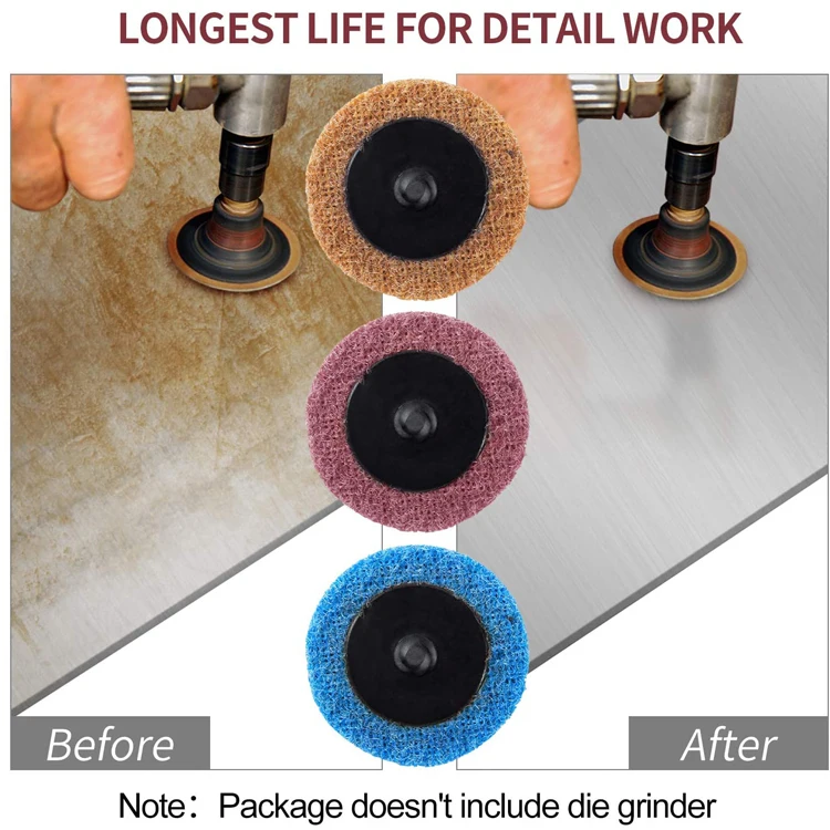 SATC 46PCS 2 Inch Fine Medium Coarse Surface Conditioning Sanding Disc Quick Change Discs with 1/4' Holder